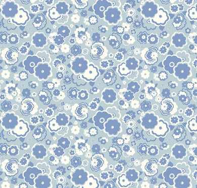 Carnaby Cosmos Cloud Blue - Liberty Fabrics