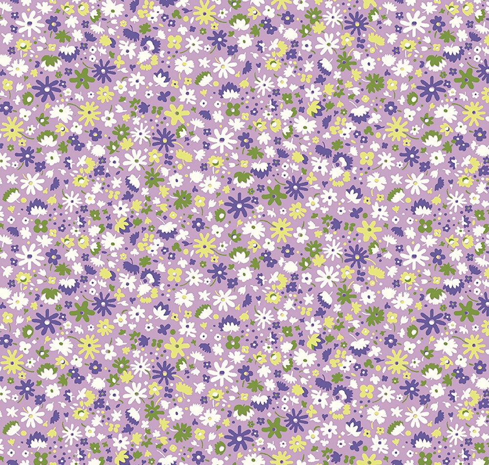 Carnaby Bloomsbury Blossom Purple - Liberty Fabrics